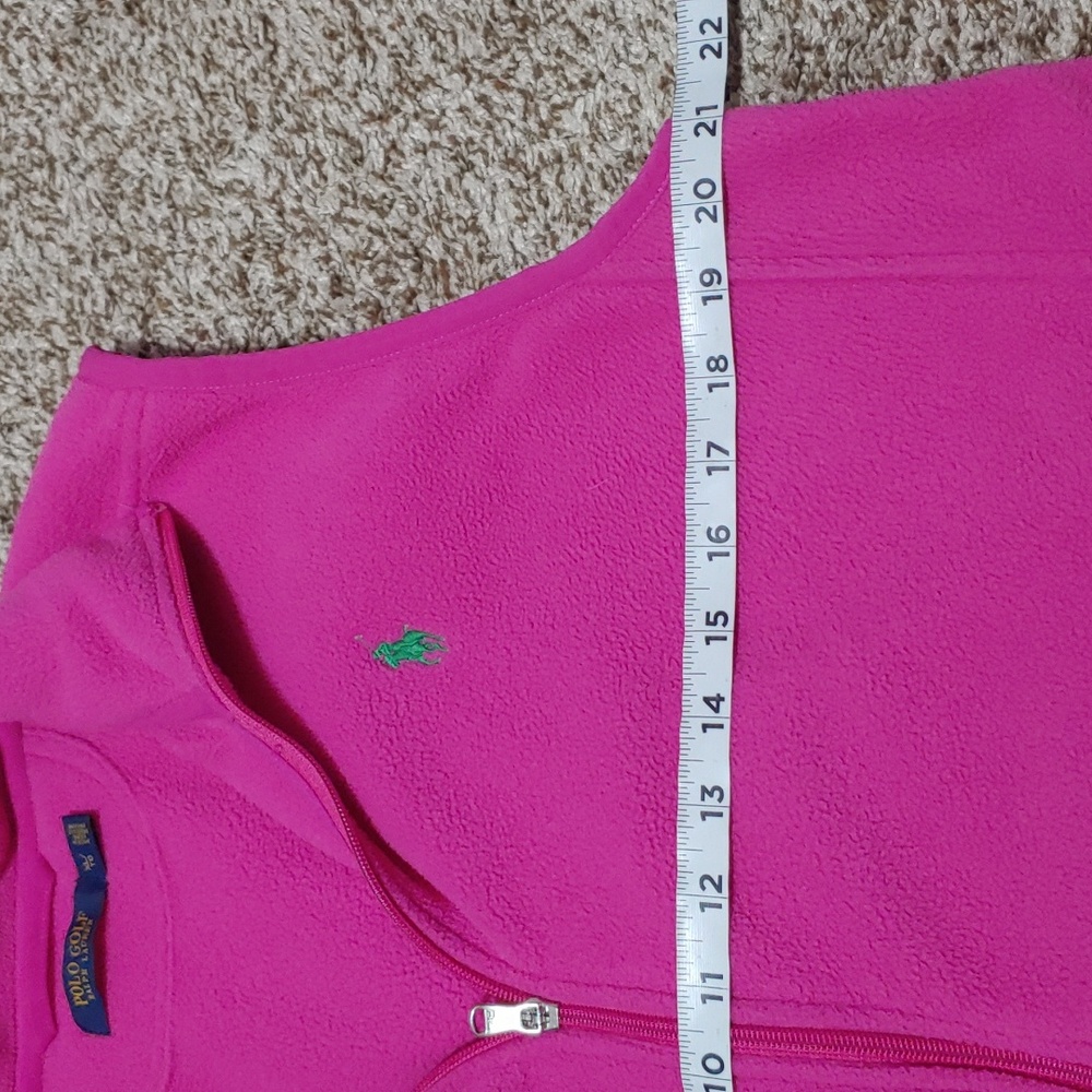 Ralph Lauren Hot Pink Fleece Vest - Picture 4 of 6